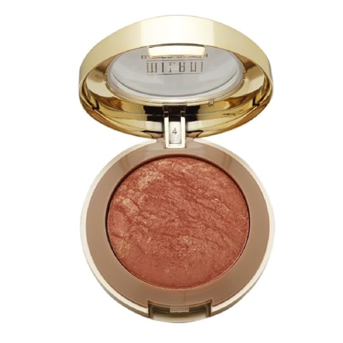 Milani Baked Powder Blush, Rose D'oro [02] 0.12 oz (Pack of 2)