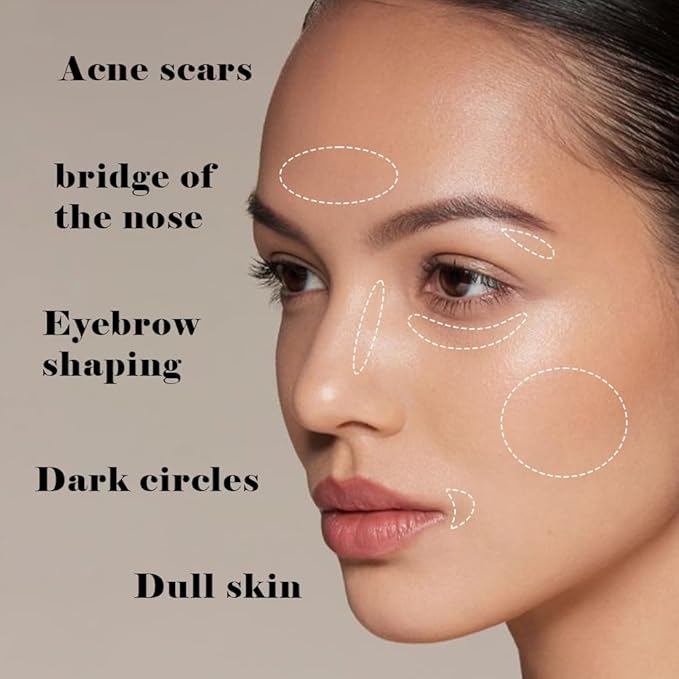 Liquid Concealer for Older Women, Under Eye Brightener Full Coverage Concealer for Dark Circles, Spots, Lightweight Waterproof Foundation Makeup, Vegan & Cruelty-Free, 08 Honey Beige