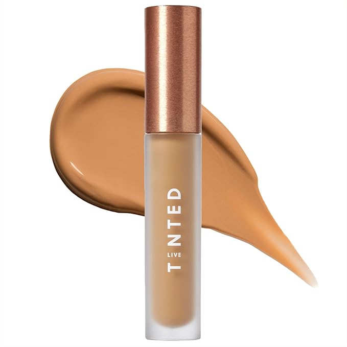 Live Tinted Hueskin Serum Concealer - Medium-to-Full Coverage Concealer with Niacinamide, & Hyaluronic Acid for Dark Circles, Fine Lines & Wrinkles, Buildable Long-Lasting Formula, 0.35 oz Shade 10