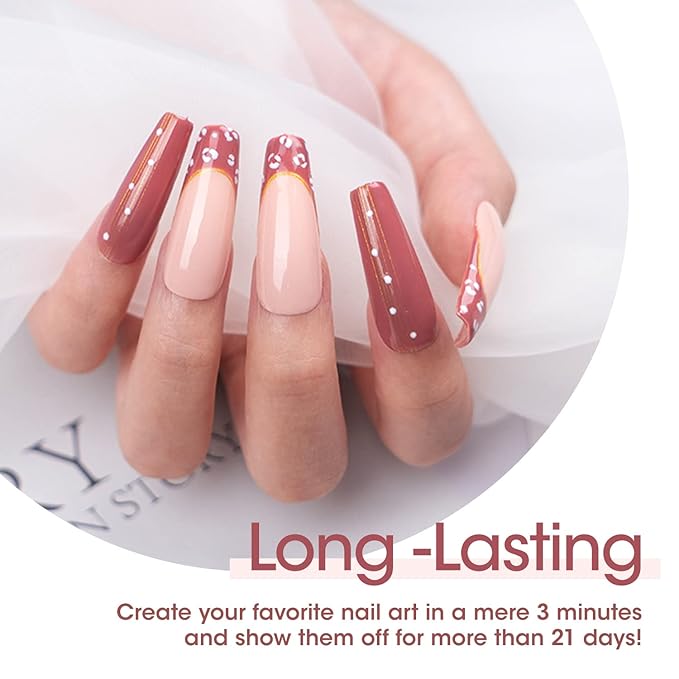 GELLEN Nude Gel Nail Polish Set - Nude Neutrals Brown Orange 6 Colors Gel Polish, Warm Nail Gel Polish Set Nail Art DIY Home Manicure Set