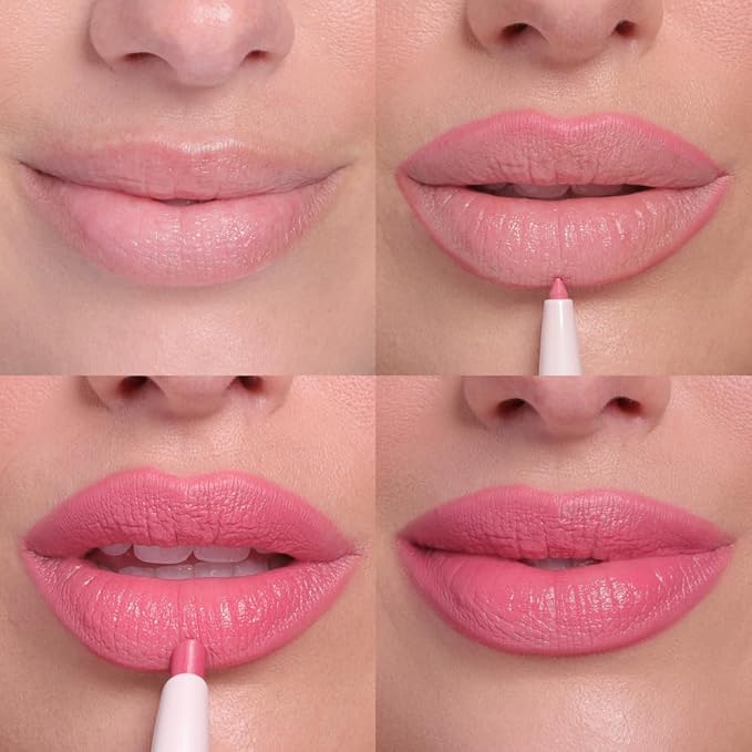 Wander Beauty Lipsetter Dual Cream Lipstick + Lip Liner - Barcelona Blush - Ultra-Smooth, Hydrating Lipstick and Lip Liner with a Soft Matte Finish - Made with Squalane & Peptides (1 Count)