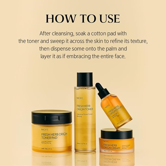 NACIFIC Fresh Herb Origin Facial Toner 5.07 fl. oz 150ml with Vitamin B, Vitamin C Radiance Skin's Moisture Barrier Korean Skincare for All Skin Types