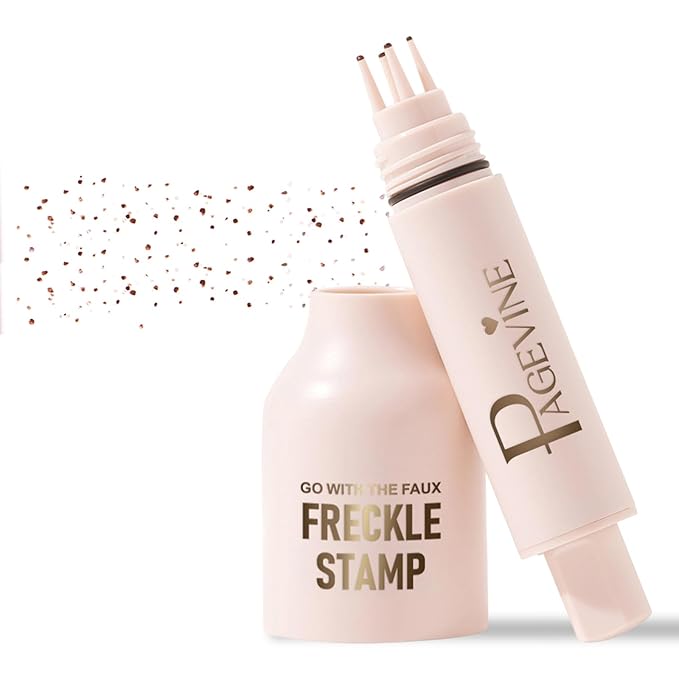 Freckle Stamp,Faux Freckle Stamp-Natural-Looking, 5-Point Freckle Stamp,Waterproof Freckle Makeup,Waterproof & Long-Lasting & Quick Dry,for Natural Sunkissed Makeup (2# MEDIUM)