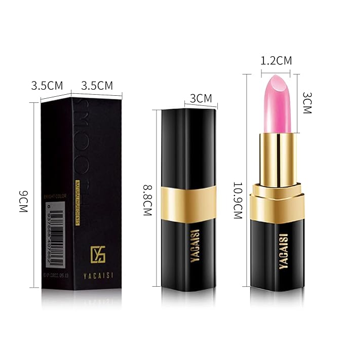 Juicy Peach Color Changing Lipstick, Natural Moisturizing Lip Gloss Korean Lip Balm Long Lasting Lip Care Labiales Magicos Nutritious Magic Lipstick For Women