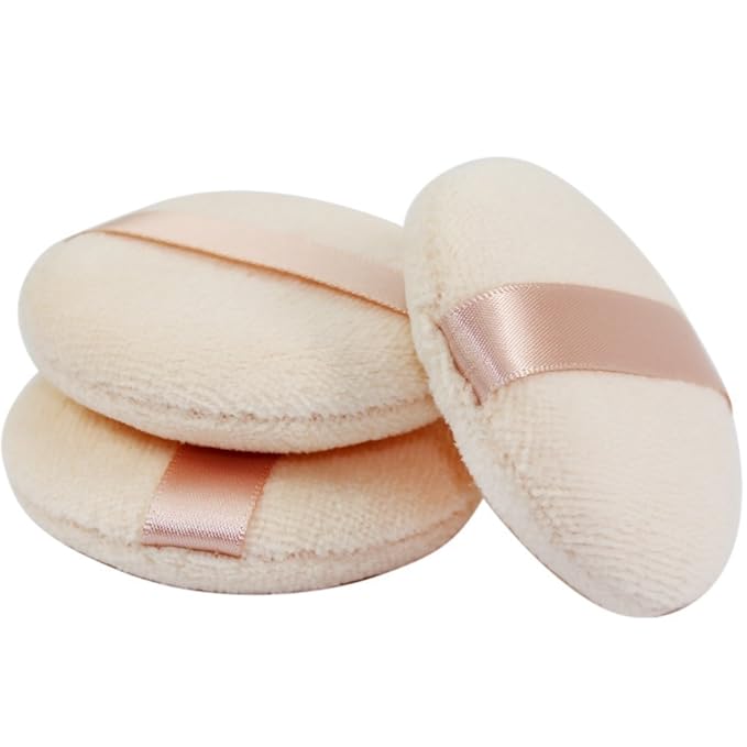 Powder Puff for Makeup Face Powder (3 Pieces)