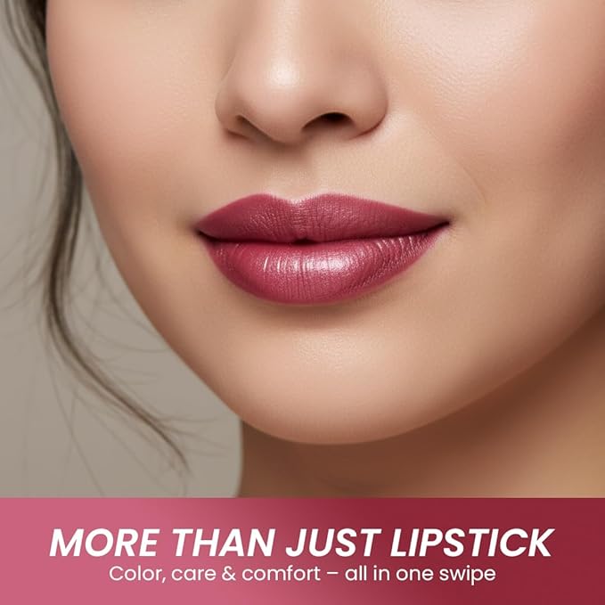 Essence Of Argan Precious Pink Lip Stick for Cracked and Dry Lips -100% Organic Shea Butter, Argan,Jojoba & Grapeseed Oil - Hydrating Long Lasting Lipstick - Deep Moisturizing Pink LipStick for Women