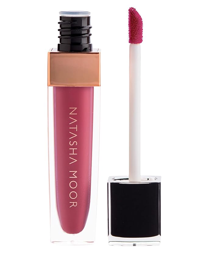 NATASHA MOOR: Molten Matte Liquid Lipstick - Long-Lasting, Hydrating, Matte Finish with Moisturizing Vitamin E - Waterproof, Kiss-Proof, Cruelty-Free - 12-Hour Stay Power - GAME CHANGER