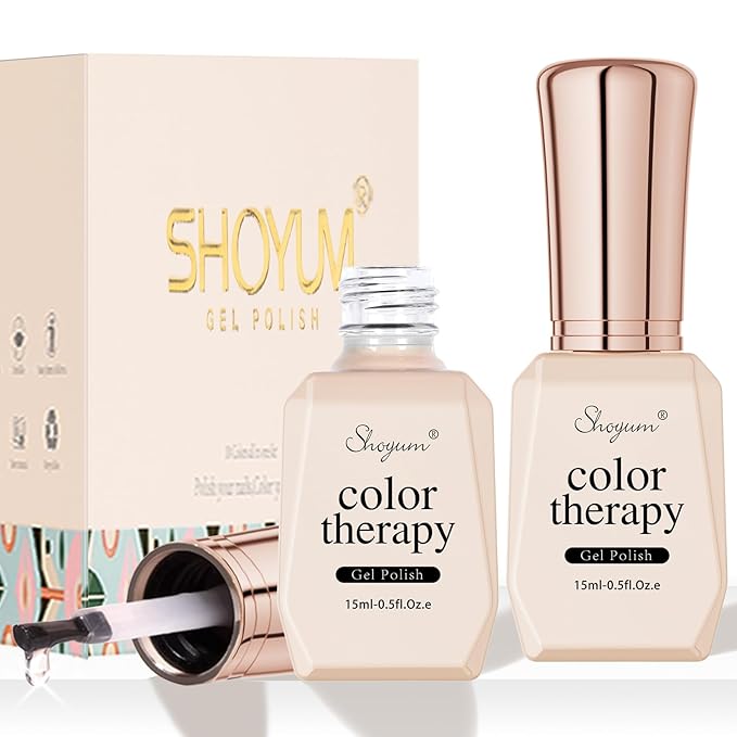 2 Pcs 15ml No Wipe Gel Top Coat and Base Coat Set - Shine Finish and Long Lasting, Soak Off LED Nail Lamp Gel Base Top Coat Finish Nail Art Design Manicure Gifts for Women