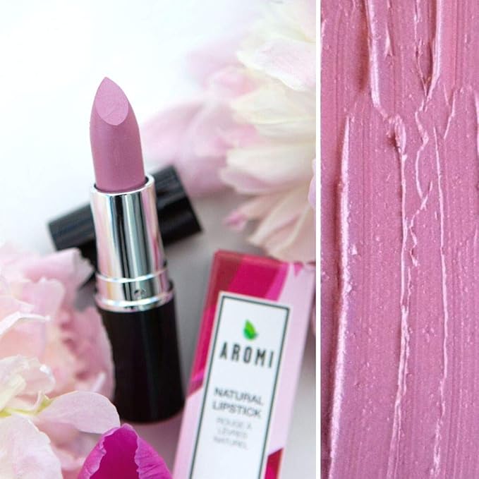 Aromi Natural Lipstick | Vegan, Cruelty-free Beauty, Handcrafted, Small Batch, Dye-free, Palm-free (Pink Patina)