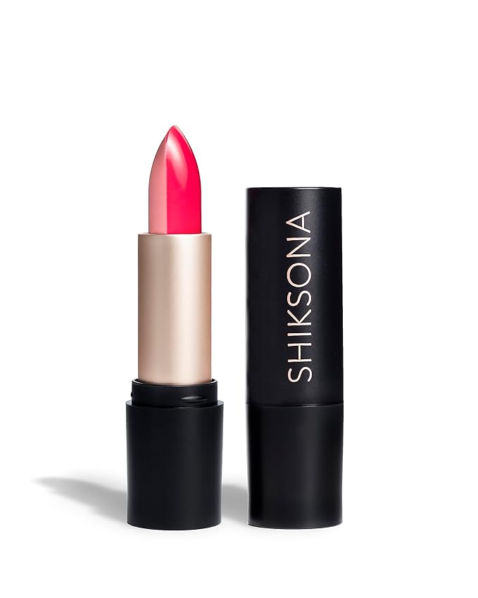 ShikSona Full Coverage Split Bullet Matte Lipstick | Vegan | Gluten, Paraben and Cruelty Free, Creamy Lipstick in a Pink Nude/Watermelon Pink Matte combo (Multitasker)
