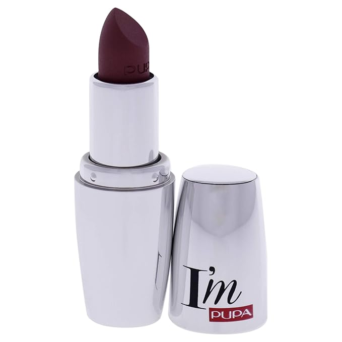 PUPA Milano I Am Matt Pure Colour Lipstick - Dresses Lips In Full, Deep Color - Matte, Velvety And Extremely Sensory Feel - Glides On Without Weighing Lips Down - 011 Intense Nude - 0.123 OZ