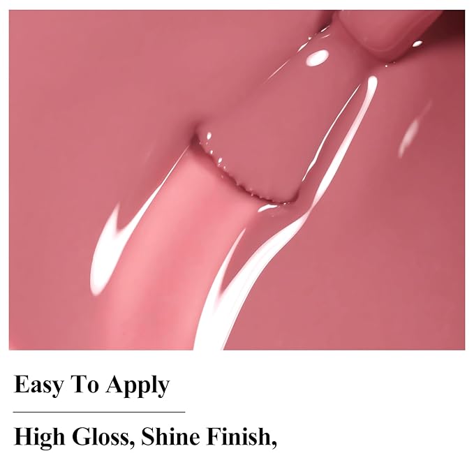 Nail Polish Quick Dry Pink Nail Lacquer Sheer Color, Regular Fast Drying Fingernail Polish Bulk Non Gel Long-Lasting DIY Salon Gift For Women