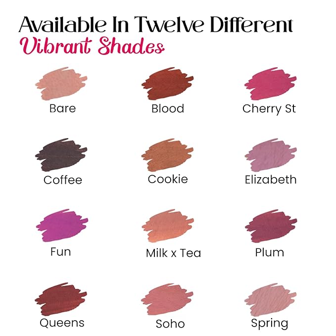 M2U NYC Berry Matte Liquid Lipstick – Long Lasting High Impact Color with Up to 17H Wear – Matte Lipstick for Women – No Budge, Lightweight Creamy Vegan Formula Infused with Jojoba Oil - Cherry St.