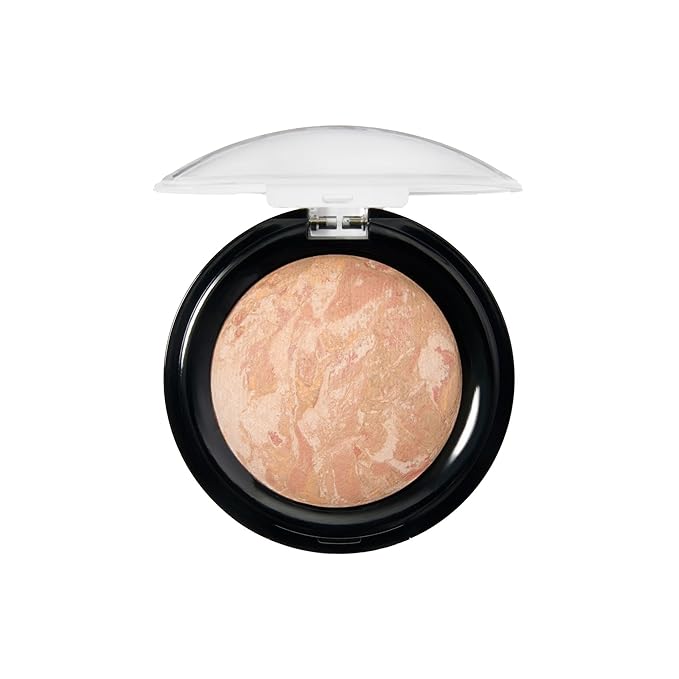 LAURA GELLER NEW YORK Award-Winning Baked Balance-n-Brighten To Go Travel Size Color Correcting Powder Foundation - Light - Buildable Light to Medium Coverage - Demi-Matte Natural