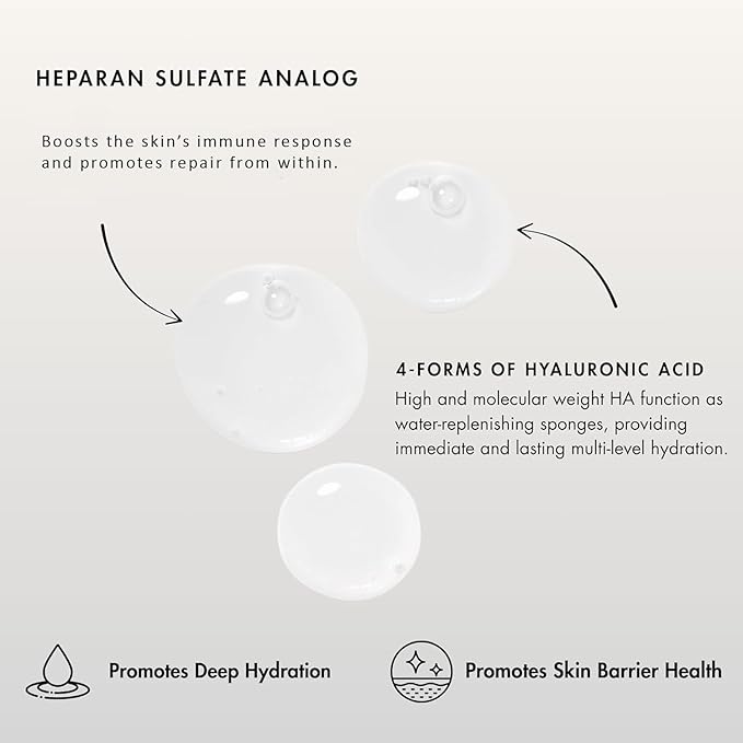 Senté Hydrate+ Serum | Hyaluronic Acid with HSA for Glass Skin | Deep Hydration, Barrier Support & Post-Procedure Care | Fast-Absorbing | Calms & Soothes | Paraben, Cruelty, Fragrance Free | 1.0 oz