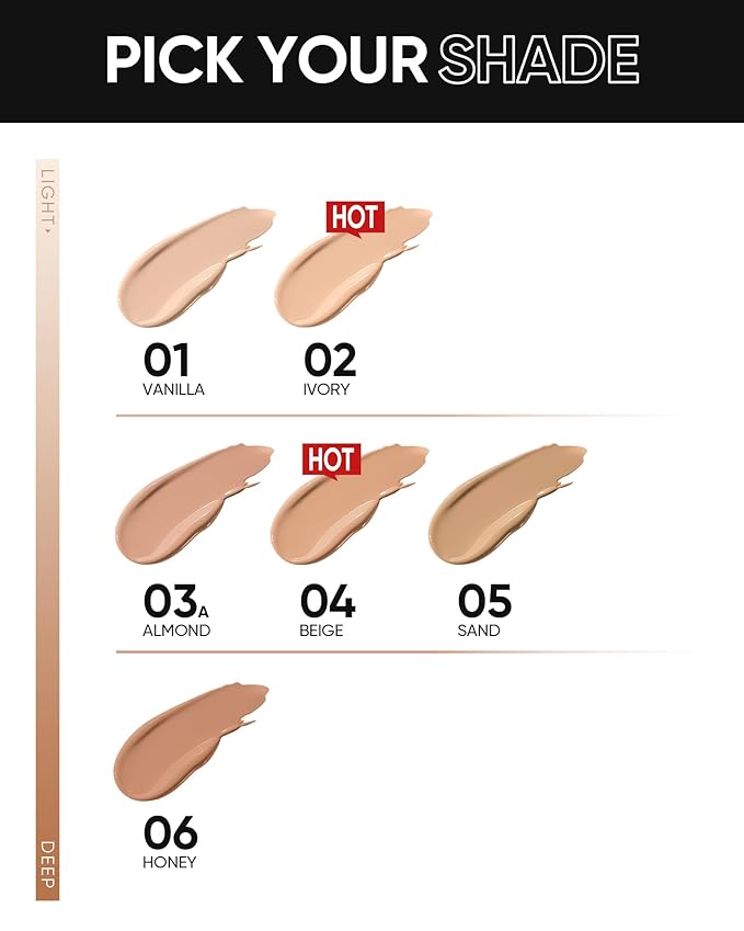 Cushion Foundation | Full coverage, Weightless, Skin fit, Satin Glow Finish, Oil-Control Waterproof Foundation, Sweatproof Flawless BB Cream CC Korean Makeup