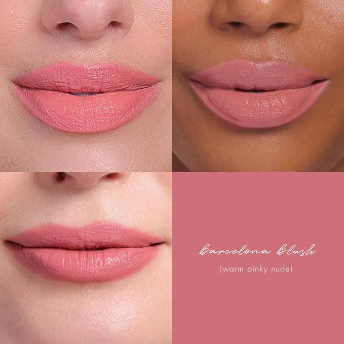 Wander Beauty Under the Mistletoe Lipsetter Duo, Dual-Ended Lipstick & Liner, Barcelona Blush & Midtown Mauve, Limited Edition, Soft Matte Finish, Hydrating, With Squalane & Peptides