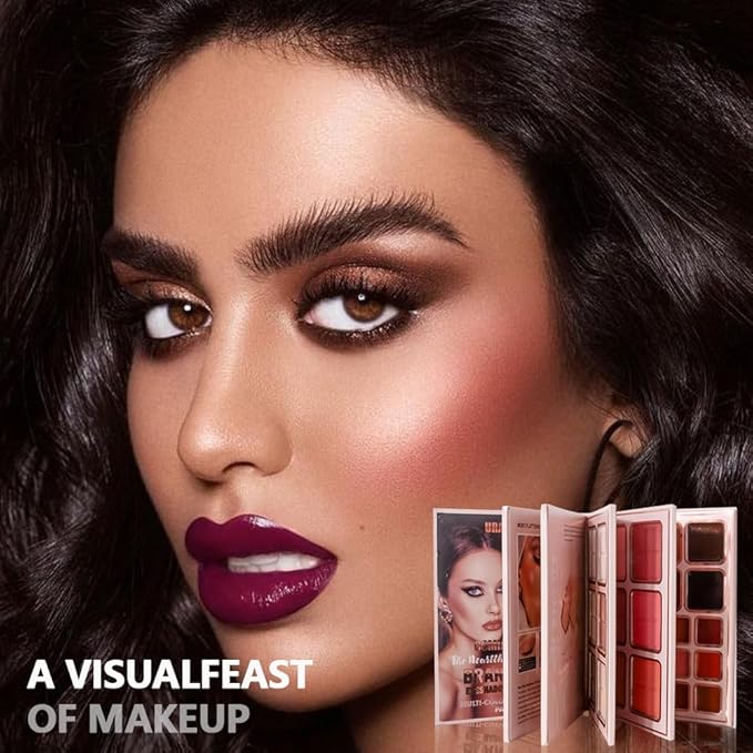 78 Colors All-In-One Makeup Palette – 5 Layer Makeup Kit with Matte & Shimmer Eyeshadows, Blushes, Highlighters, Lip Glosses & Lipsticks – Full Face Harmony Set – Holiday Gift for Women