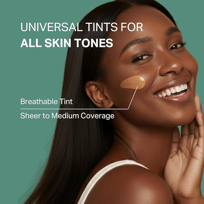 Y’OUR Tinted Moisturizer: Hydrating & Anti-Aging Tinted SPF 30, UV Protection Makeup; Sheer to Medium, Buildable Coverage; Oil-Free for Dry, Oily & Combination Skin. Made in USA. 1.35 fl. oz (Deep)