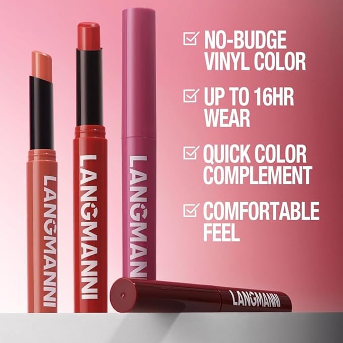 Lip Liner + Lipstick Set (12 Shades Available) -Matte Lipstick for Women, Silk Finish Hydration Lip Kit, Waterproof Smooth Creamy Texture, Bold to Nude Shades for Daily & Party Wear, Makeup Gift(04)