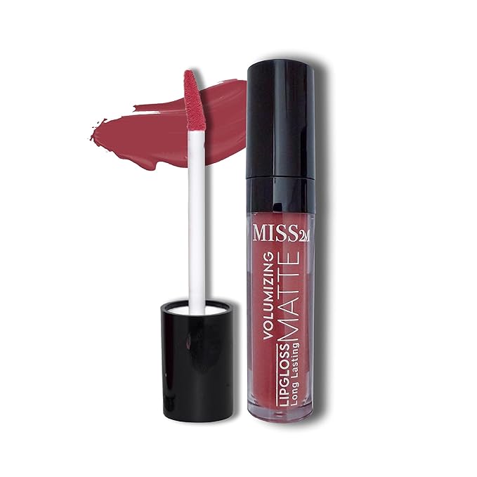 16-Hour Volumizing Matte Liquid Lipstick with Non-Drying, Waterproof Matte Liquid Lip Color: 125 Plum Magic, 0.14 Fl Oz