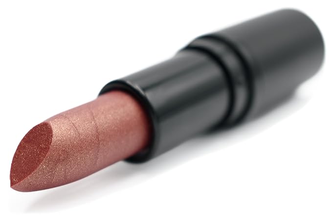 Blaze Gold Flecked Red Metallic Shimmer Lipstick Color Moisturizing Paraben Free, No Animal Testing & Cruelty Free Lip Makeup Color