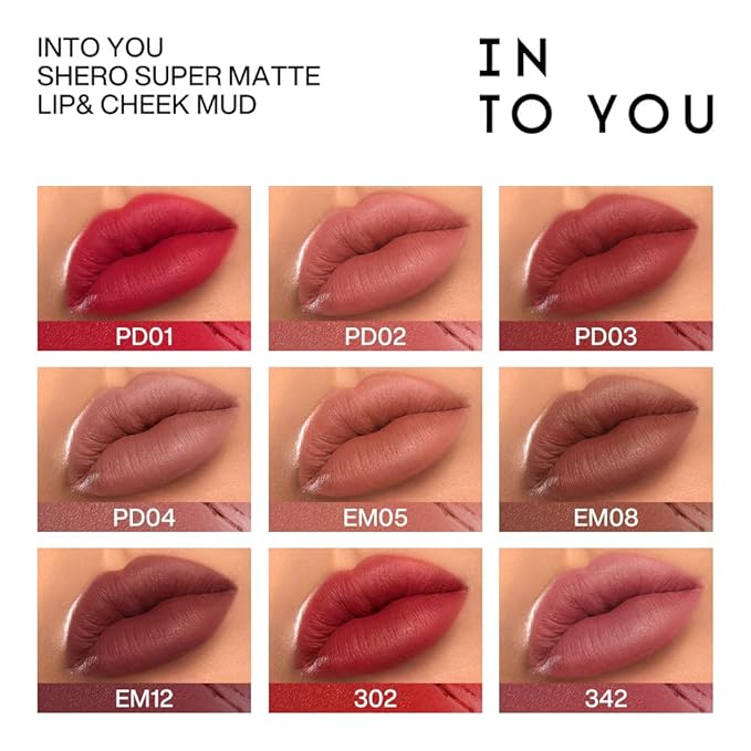 INTO YOU Matte Liquid Lipstick for Women, Canned Long Lasting Lipstick Waterproof with Lip Brush, No Transfer, High Pigmented with Lightweight Lip Mud Texture(PD02)