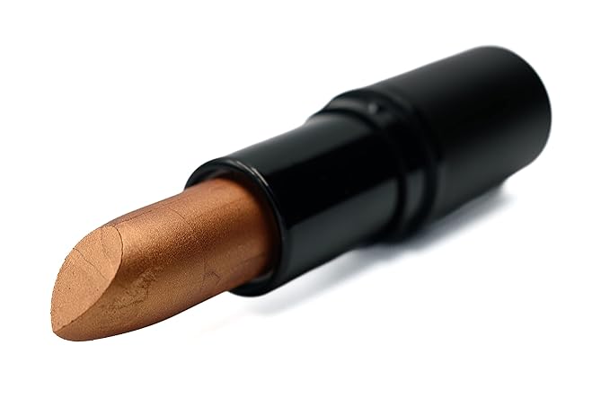 Bronze Foil Metallic Gold Brown Shiny Pearl Moisturizing Lip Cream Lipstick Color Paraben, Lanolin & Cruelty Free, No Animal Testing