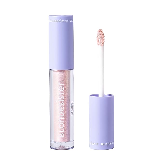 Gloweye Liquid Eyeshadow - Highly Pigmented Shimmer Eyeshadow - Intense Color Payoff and Long-Lasting Wear - 04 Rose Quartz - 0.084 oz