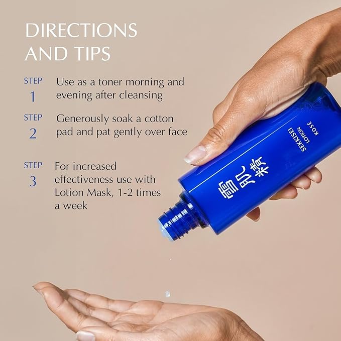 SEKKISEI Lotion Enriched, Liquid Hydrating Facial Moisturizer, 6.7 Ounce