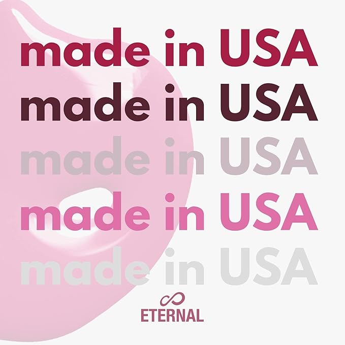 Eternal Red Nail Polish Set for Women (ROSE ALL DAY) - Pink Nail Polish Set for Girls - Long Lasting & Quick White Nail Polish for Home DIY Manicure & Pedicure - Made in USA, 13.5mL (Set of 5)