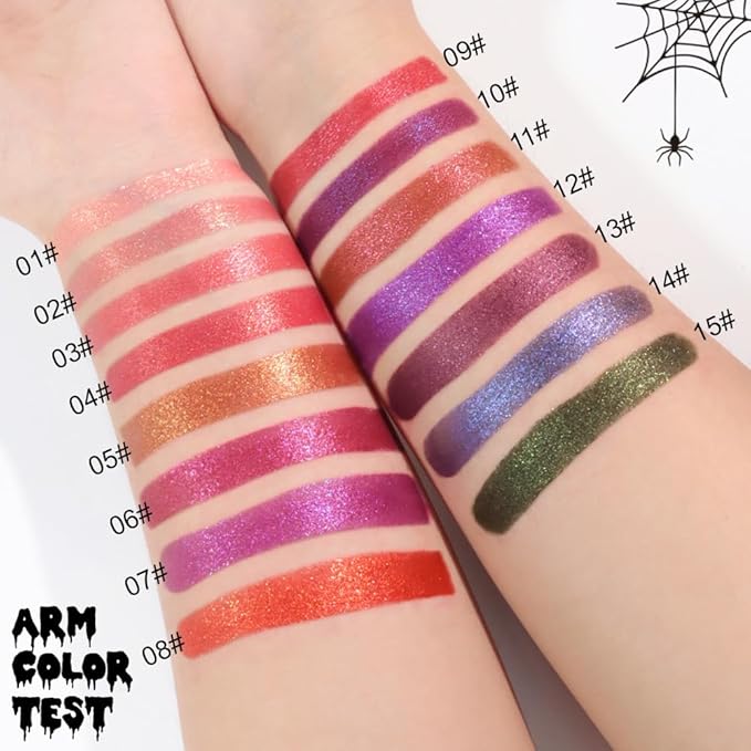Dark Green Metallic Lipstick for Women,Lightweight Non-Drying Shimmer Frosted Lipsticks,Glitter Lip Gloss Stain Long Lasting Waterproof No Smudge Proof No Transfer 12 Hour,Cruelty-Free Makeup