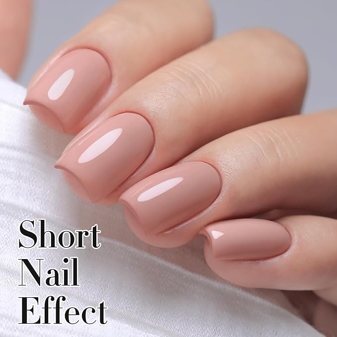 Double Rhythm 15ML Gel Nail Polish Pure Sheer Same Color Same Bottle Soak Off Gel Polish Art Manicure Salon DIY at Home for Women (Pink-A1116)