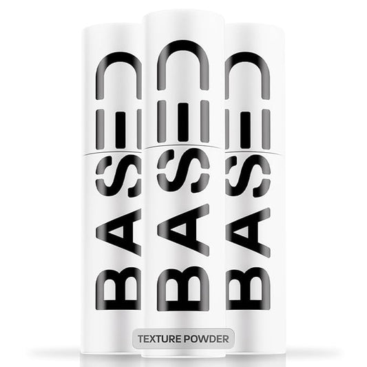 BASED Hair Texturizing Powder, Lightweight & Volumizing Hair Styling Powder with Matte Finish, Add Texture to Hair with Medium Hold, Best for Short to Medium Hair, (1.69oz Bottle, Pack of 3)