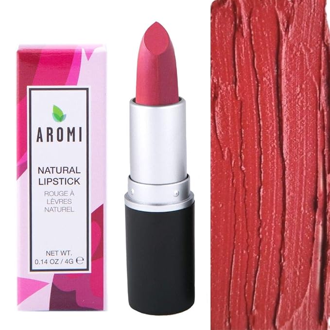 Aromi Natural Lipstick | Vegan, Cruelty-free Beauty, Handcrafted, Small Batch, Dye-free, Palm-free (Red)