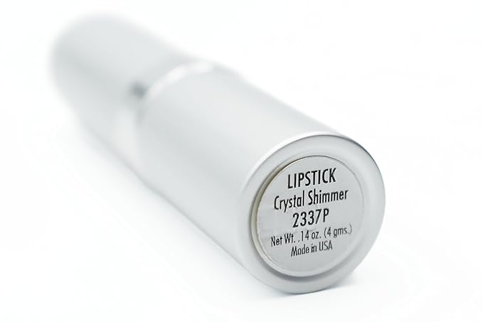 Crystal Shimmer Bright Ivory Light Pale Pink White Creamy Pearl Lipstick Color Moisturizing Paraben Free, No Animal Testing & Cruelty Free Lip Makeup Color