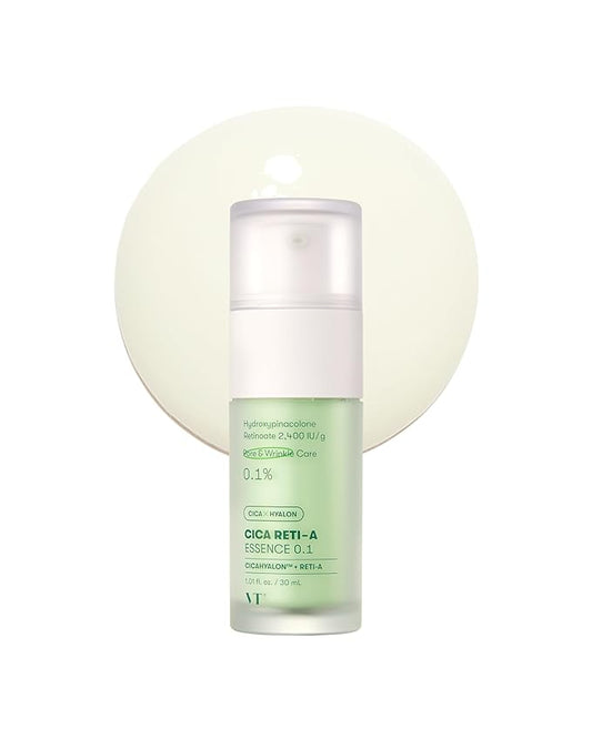 VT COSMETICS Cica Reti-A Retinol Essence 0.1 Skin Balancing Essence For Sensitive Skin 1.01 fl oz