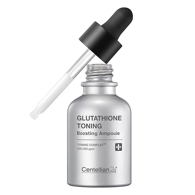 Centellian 24 Glutathione Toning Boosting Ampoule - Illuminated & Even Skin Tone. Glutathione Complex 200,000 ppm, Niacinamide & Vitamins (1.01 fl oz) by Dongkook Pharmaceutical