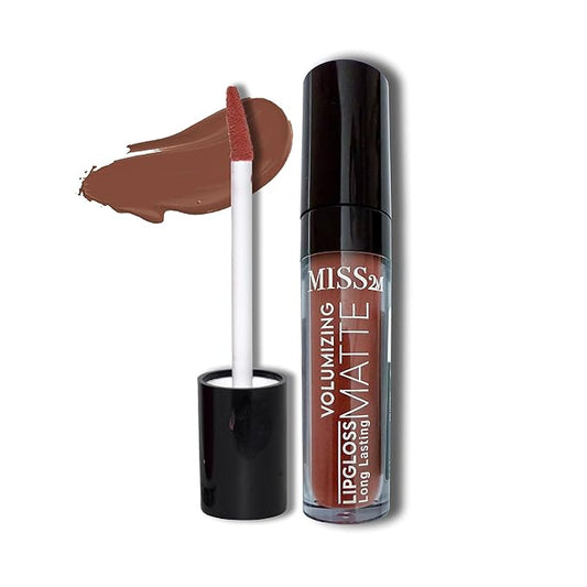 16-Hour Volumizing Matte Liquid Lipstick with Non-Drying, Waterproof Matte Liquid Lip Color: 130 Dark Amber, 0.14 Fl Oz