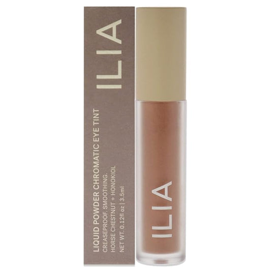ILIA - Chromatic Liquid Powder Eye Tint | Cream-to-Powder Eyeshadow, Smudge-Resistant, Quick-Dry, Weightless, Water-Based | Non-Toxic, Vegan, Cruelty-Free, Clean Makeup (Mythic, 0.12 fl oz | 3.5 ml)