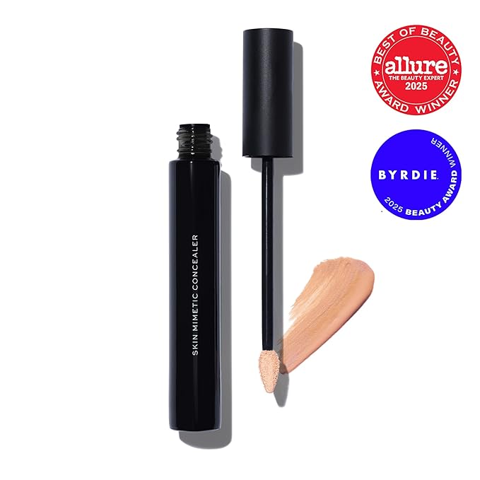 MAKE Beauty Skin Mimetic Concealer Buildable Medium Coverage Hydrating Concealer for Dark Circles Spot Concealing Brightening Crease-Free, Including Mature Skin. Radiant Finish. 07 Medium Neutral
