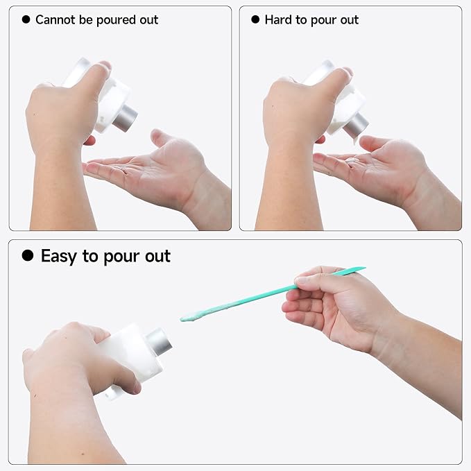 Mini Spatula Silicone Spatula Set - 4pcs Small Makeup Scrapers for Cosmetics, Reusable Beauty Tiny Tools, Thin Jar Scraper, Get the Last of the Makeup Out of the Bottle(Multicolor)