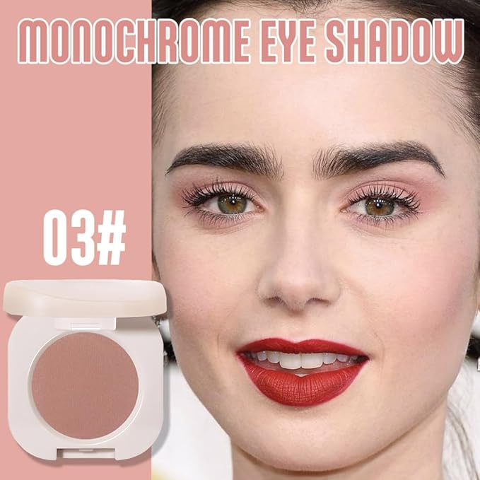 Pressed Single Matte Tan Eyeshadow Palette Makeup, Brown Eyeshadow For Women, Neutral Matte Pressed Powder Single Vegan Eyeshadow; Talc, Paraben & Cruelty Free, (03)