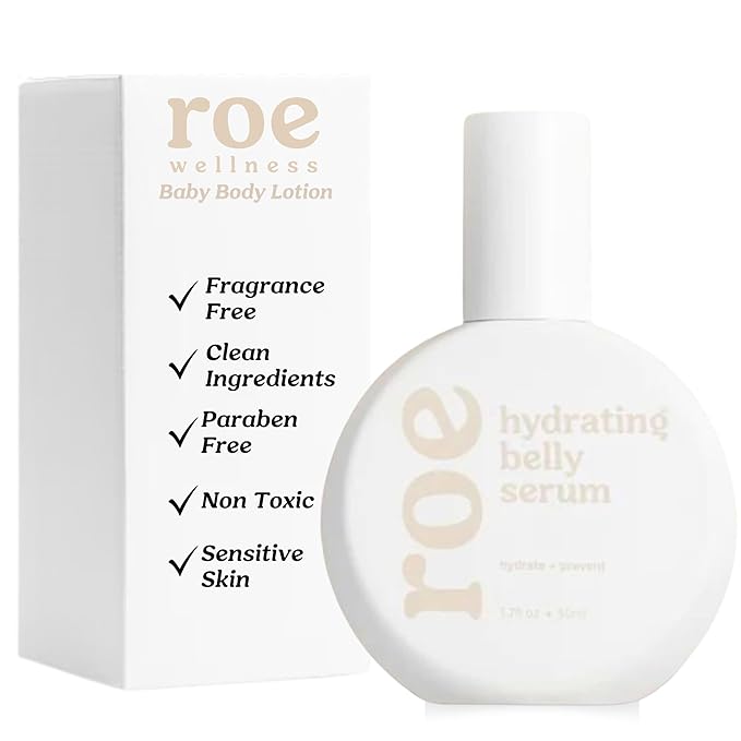 Roe Wellness Stretch Mark Belly Serum/Oil for Sensitive Skin with Long and Short-term Hydration, Increases Skin Elasticity and Firmness Reduce Stretch Marks (Belly Serum)
