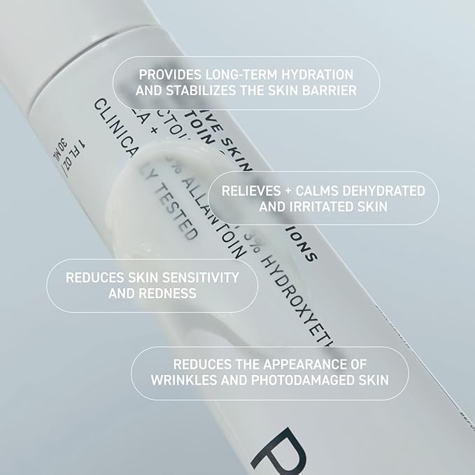Prequel Reactive Skin Solutions - Soothing, Hydrating Face Moisturizer for Sensitive Skin. Barrier Support Cream with 5% Ectoin, Urea, and Allantoin for Extreme Dryness, Calming and Renewal