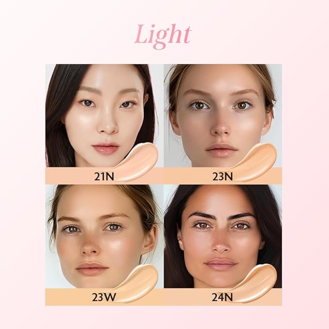 milktouch Cushion Foundation, 24H Flawless Skin, Radiant Shine, No Oxidation, Long-Lasting, Non-Creasing, 60% Hydrating Skincare Infused Korean Foundation, Valentines Gifts (24N Sand Beige)