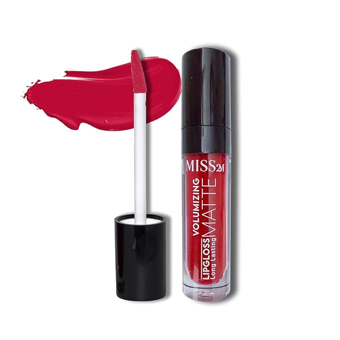 16-Hour Volumizing Matte Liquid Lipstick with Non-Drying, Waterproof Matte Liquid Lip Color: 109 Cherry Pop, 0.14 Fl Oz