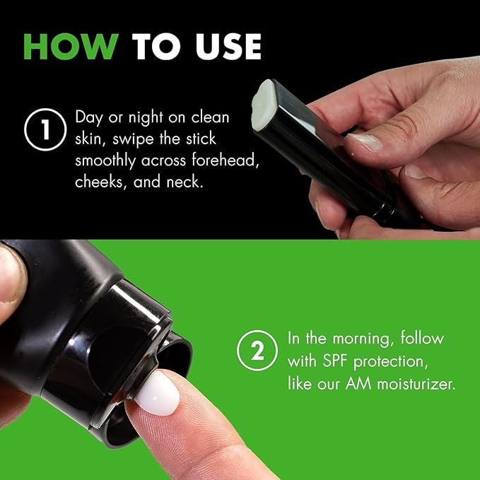 Tiege Hanley Retinol Stick for Men - Anti-Aging Retinol Stick with Hyaluronic Acid & Niacinamide for Fine Lines, Dark Circles, & Wrinkles - Firms Skin & Improves Collagen Production