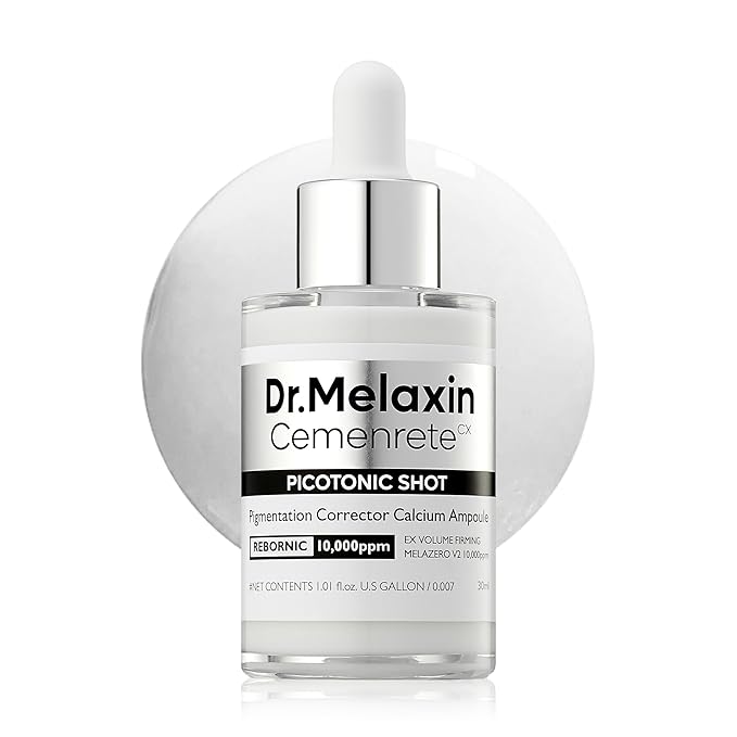 Dr.Melaxin Cemenrete Picotonic Shot Calcium Ampoule for Even Skin Tone & Skin Clarity Anti-aging Dark spot care 1.01 fl.oz.