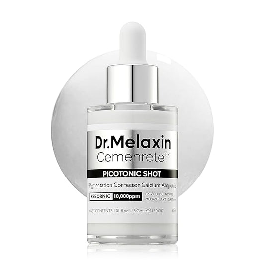 Dr.Melaxin Cemenrete Picotonic Shot Calcium Ampoule for Even Skin Tone & Skin Clarity Anti-aging Dark spot care 1.01 fl.oz.